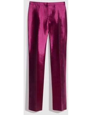 Gucci Mikado Silk Pants - Purple