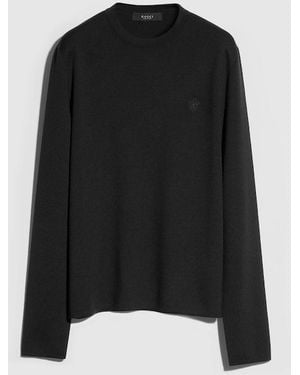 Gucci Wool Sweater With Embroidery - Black