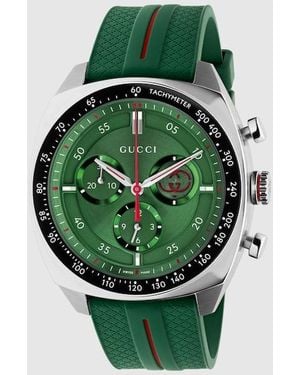 Gucci Interlocking Watch, 41Mm - Green