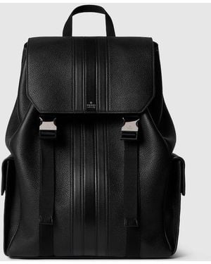Gucci Web Trademark Medium Backpack - Black