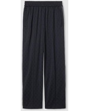 Gucci Gg Nylon And Jersey Pant, Ready-To-Wear - Blue