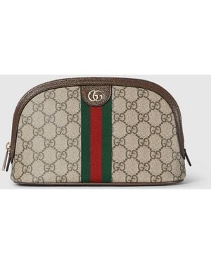 Gucci Ophidia Small Cosmetic Case, Gg Canvas - Brown
