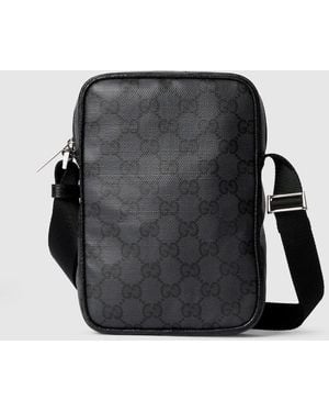 Gucci Essence Classic Mini Bag, Original Gg Fabric - Black