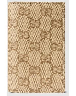 Gucci Essence Classic Card Case, Leather - Natural