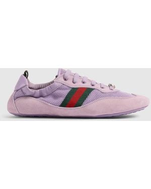 Gucci Shift Sneaker, Size 35 It - Purple