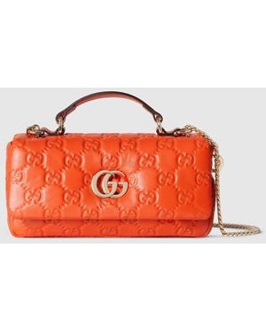 Gucci Gg Milano Small Top Handle Bag - Red