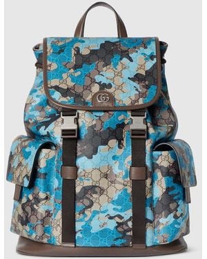 Gucci Gg Large Backpack - Blue
