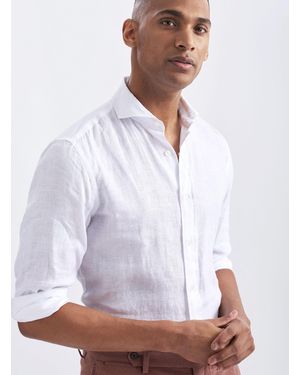 Gutteridge Camicia Collo Francese - Bianco