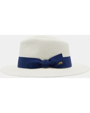 Gutteridge Cappello Panama Con Fascia, Taglia - Blu