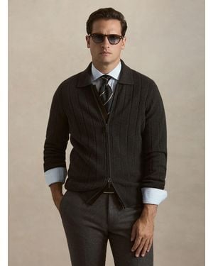 Gutteridge Maglia Full Zip Con Colletto - Nero