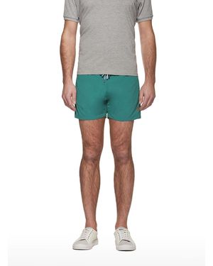 Gutteridge Costume Basico Tinta Unita Con Ricamo - Verde
