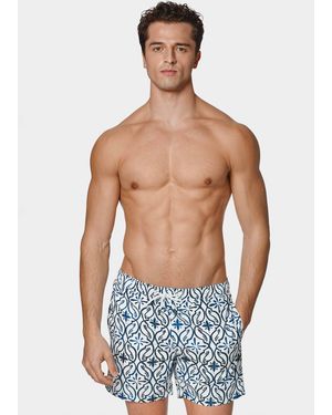 Gutteridge Costume Da Bagno Stampa Maioliche, Taglia - Blu