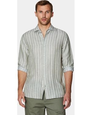 Gutteridge Camicia Riga Larga - Grigio
