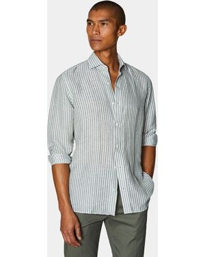 Gutteridge Camicia Rigata - Grigio