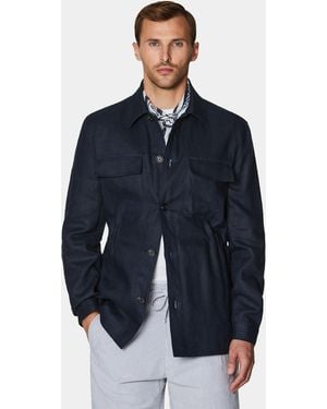 Gutteridge Giacca Camicia - Blu