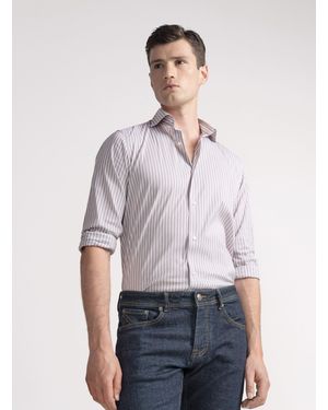 Gutteridge Camicia Rigata - Bianco