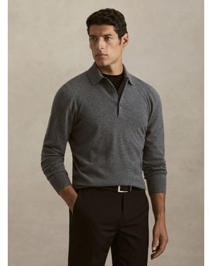 Gutteridge Polo A Manica Lunga - Grigio