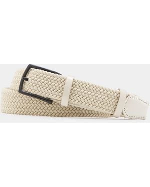 Gutteridge Cintura Elastica Intrecciata, Taglia - Bianco