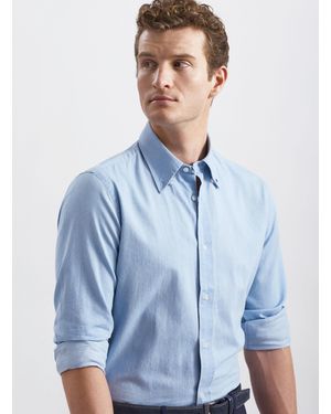 Gutteridge Camicia Collo Button Down - Blu