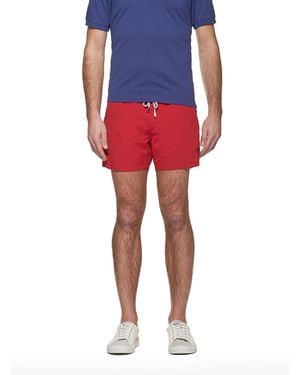 Gutteridge Costume Basico Tinta Unita Con Ricamo - Rosso