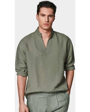 Gutteridge Camicia Coreana - Verde