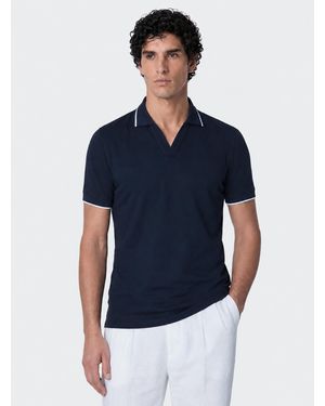 Gutteridge Polo Gt01 Senza Bottoni - Blu