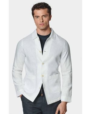 Gutteridge Giacca Camicia - Bianco