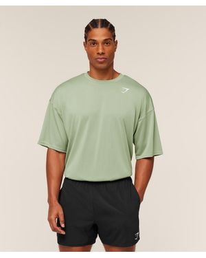 GYMSHARK Arrival Oversized T-Shirt - Green