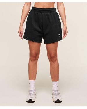 GYMSHARK Training Fleece Shorts - Black