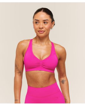 GYMSHARK Lift Seamless Sports Bra - Pink
