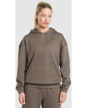 GYMSHARK Rest Day Sweats 2.0 Oversized Hoodie - Brown