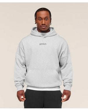 GYMSHARK Olde English Hoodie - Grey