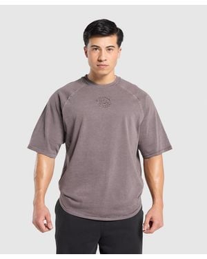 GYMSHARK Premium Legacy T-Shirt - Grey