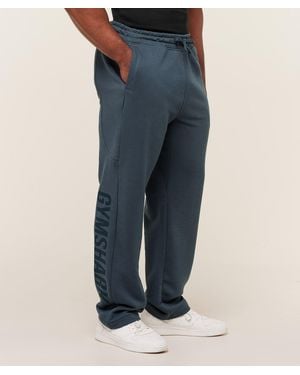 GYMSHARK Power Straight Leg Trousers - Blue
