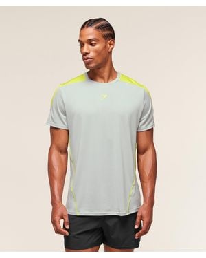 GYMSHARK Arrival Block T-Shirt - Grey