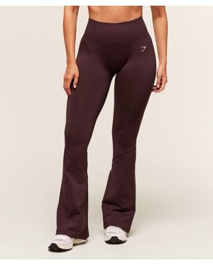 GYMSHARK Everyday Seamless Flared Leggings - Purple