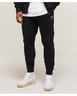 GYMSHARK Crest Joggers - Black