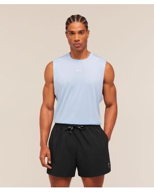 GYMSHARK Train Cut Off Tank - Blue
