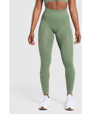 GYMSHARK Activate Seamless Leggings - Green