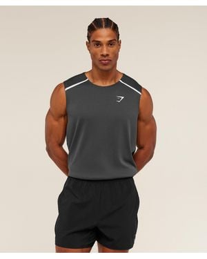 GYMSHARK Arrival Contrast Tank - Black