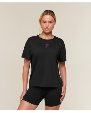 GYMSHARK Conditioning Club Oversized Short Sleeve T-Shirt - Black