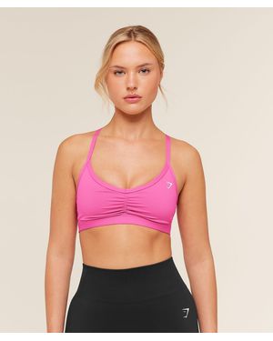 GYMSHARK Minimal Sports Bra - Red