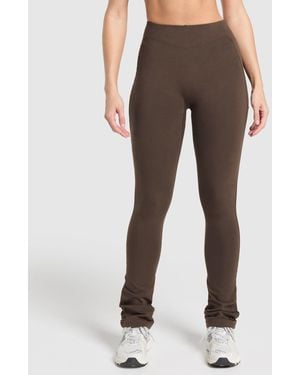 GYMSHARK Rest Day Bootcut Leggings - Brown