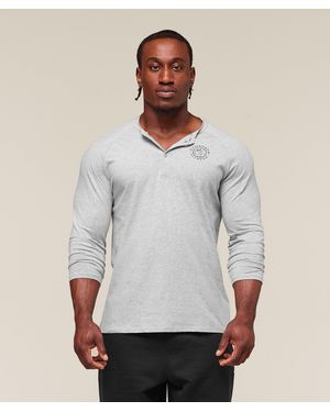 GYMSHARK Legacy Henley - Grey