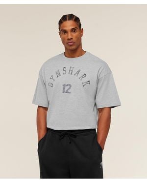 GYMSHARK 12 Graphic T-Shirt - Grey