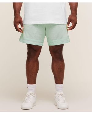 GYMSHARK Campus Mesh Shorts - Natural