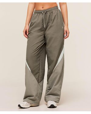 GYMSHARK Contrast Track Pants - Brown