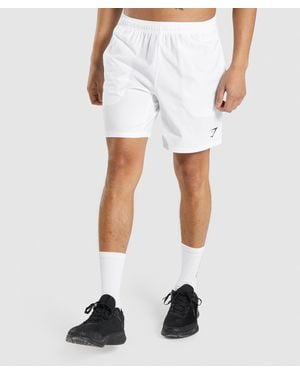 GYMSHARK Arrival 7" Shorts - White