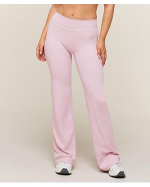 GYMSHARK Whitney Mid-Rise Flared Leggings Short - Pink