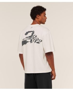 GYMSHARK Forever Striving T-Shirt - Natural